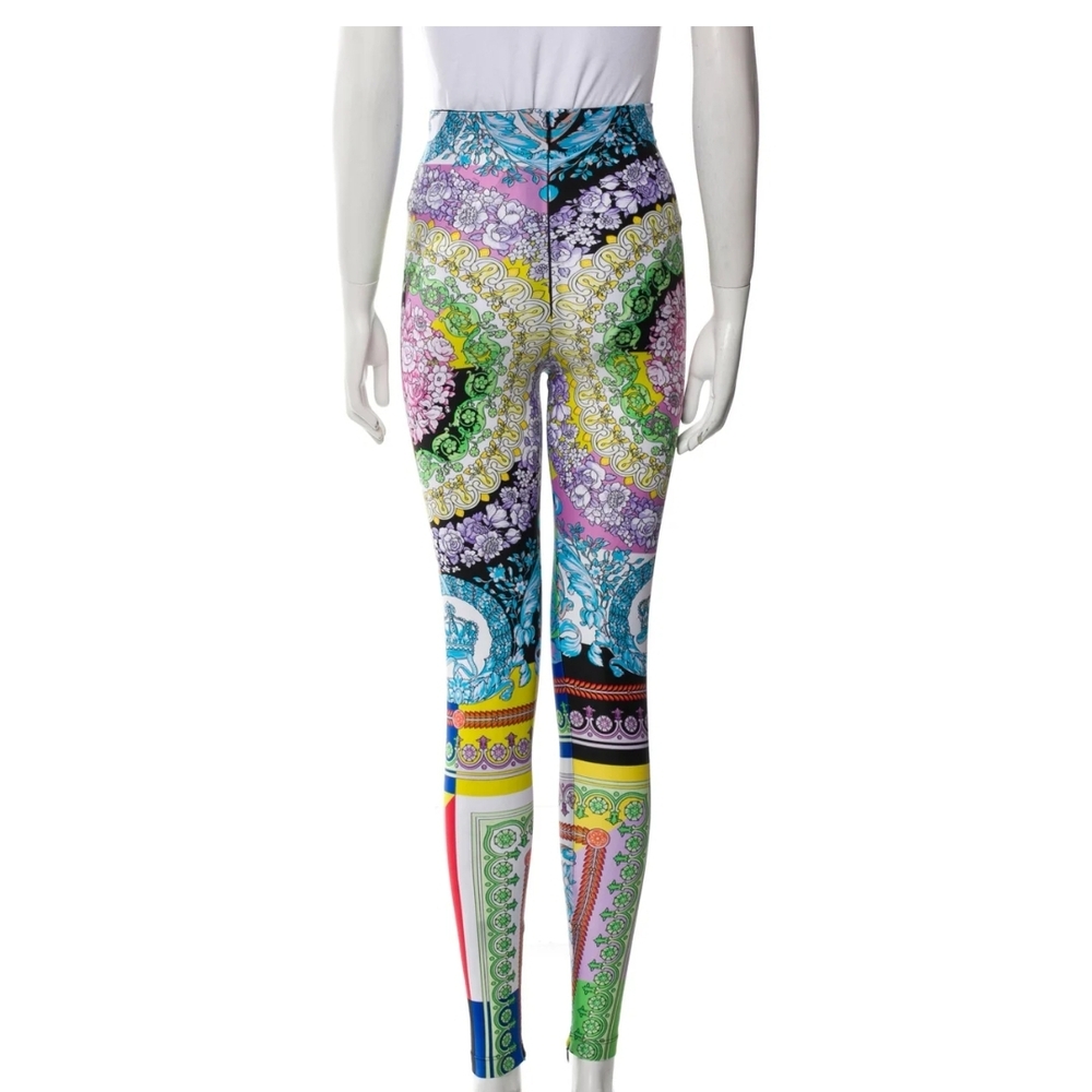 Versace Green and Blue Psychedelic Leggings - Picture 4 of 4
